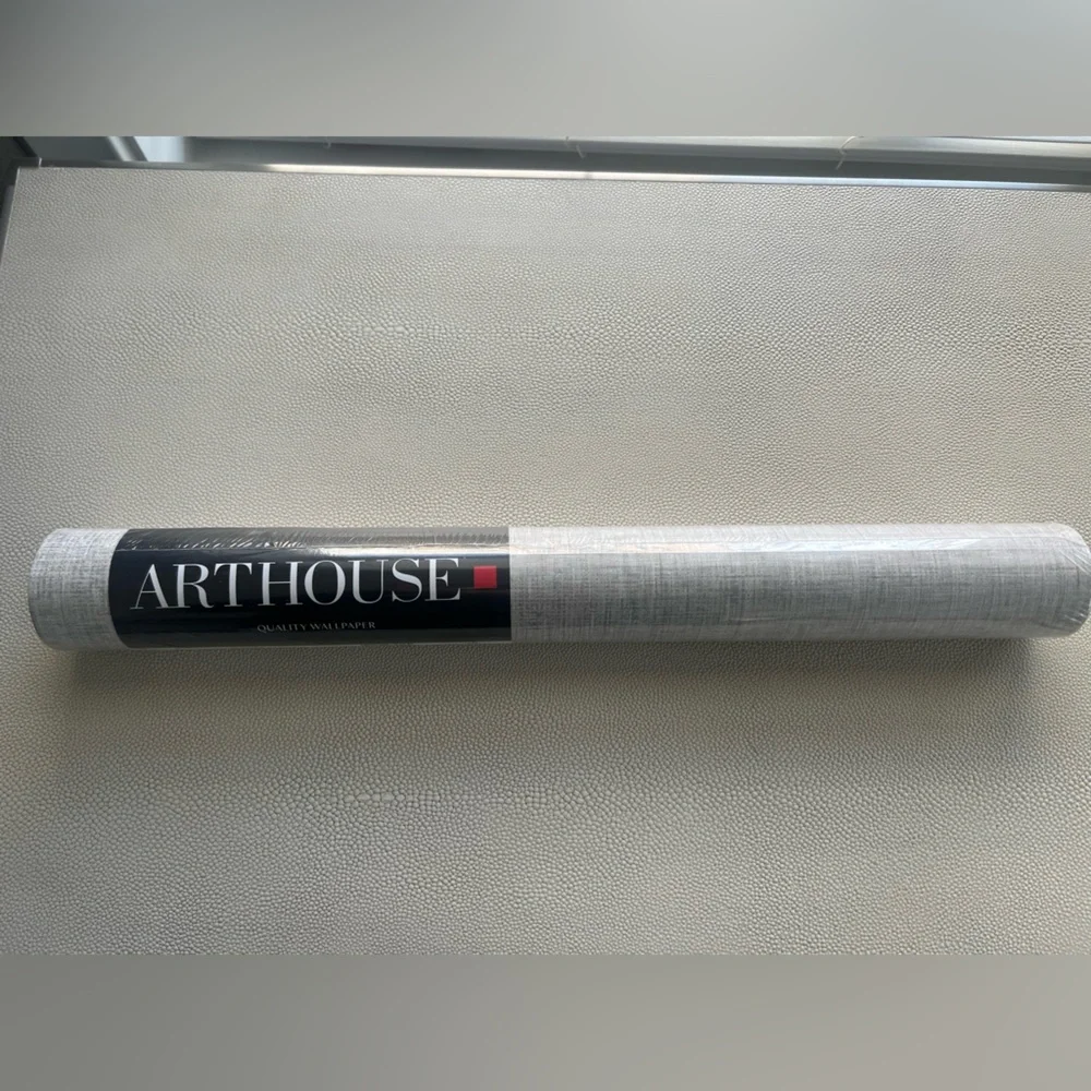 ARTHOUSE Light Gray Textured Wallpaper | 1 Roll | Accent Wall or DIY Projects